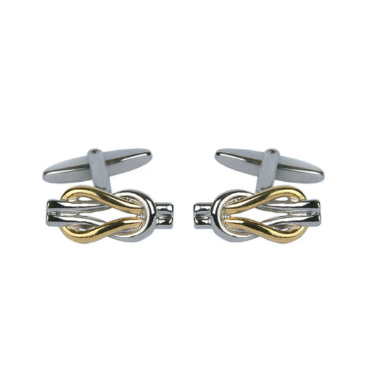 Buy Dalaco Two Tone Love Knot Cufflinks | Cufflinkss at Woven Durham