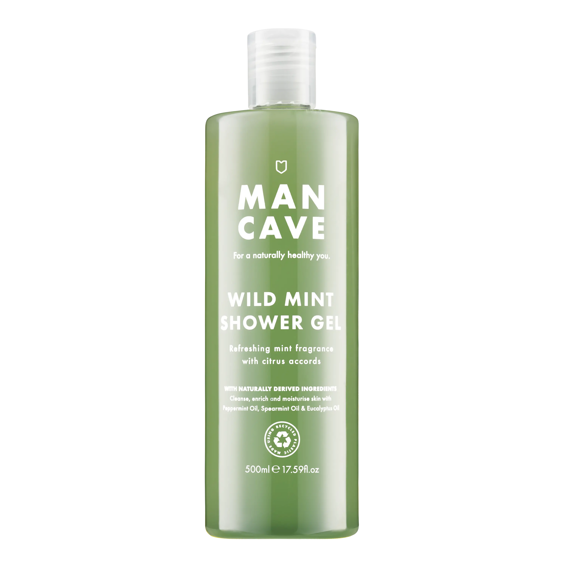 Buy ManCave Wild Mint Shower Gel 500ml, Gifts for Him, Mens Shower Gel | s at Woven Durham