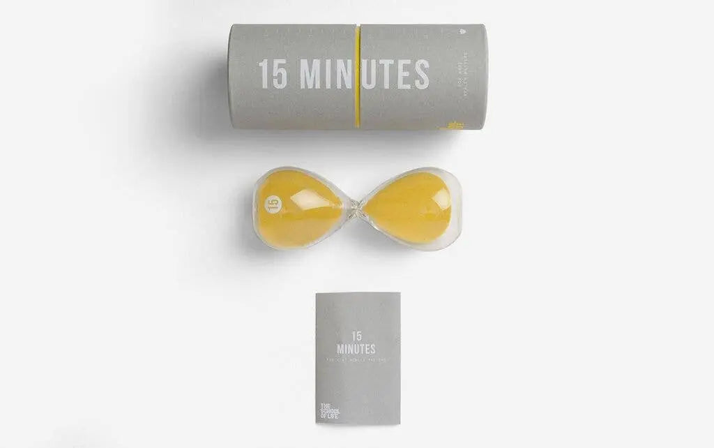 15 Minute Glass Timer School Of Life