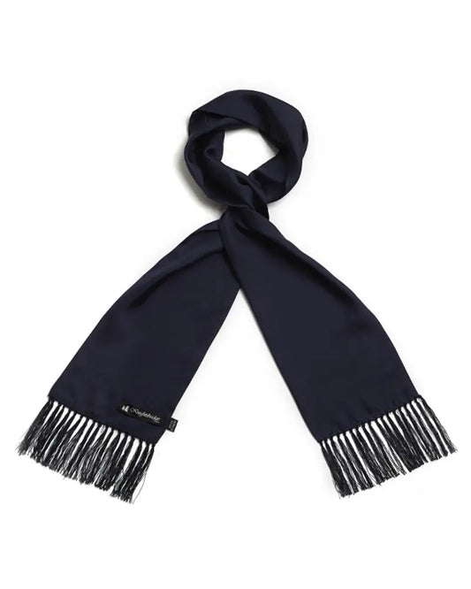 Buy Knightsbridge Neckwear Aviator Silk Scarf - Black | Aviator Scarvess at Woven Durham