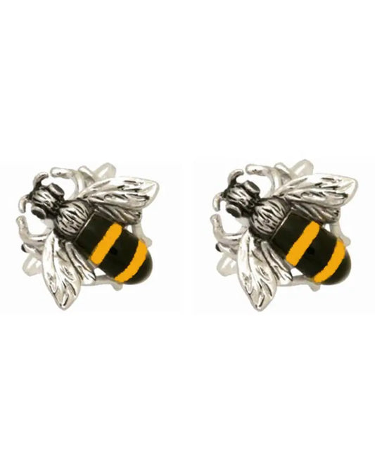Dalaco Bee Cufflinks - Silver From Woven Durham