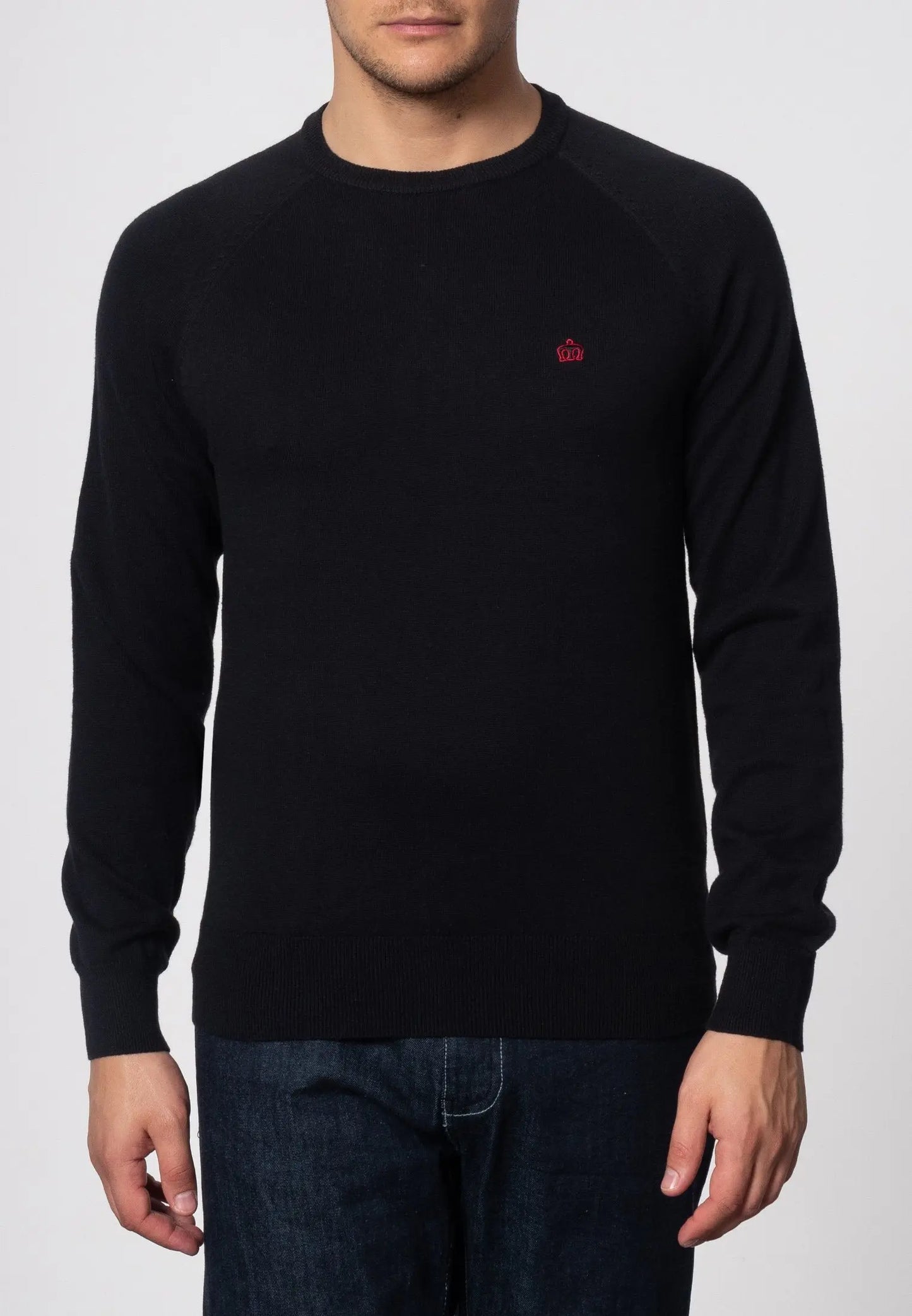 Berty Knit Jumper - Black Merc London