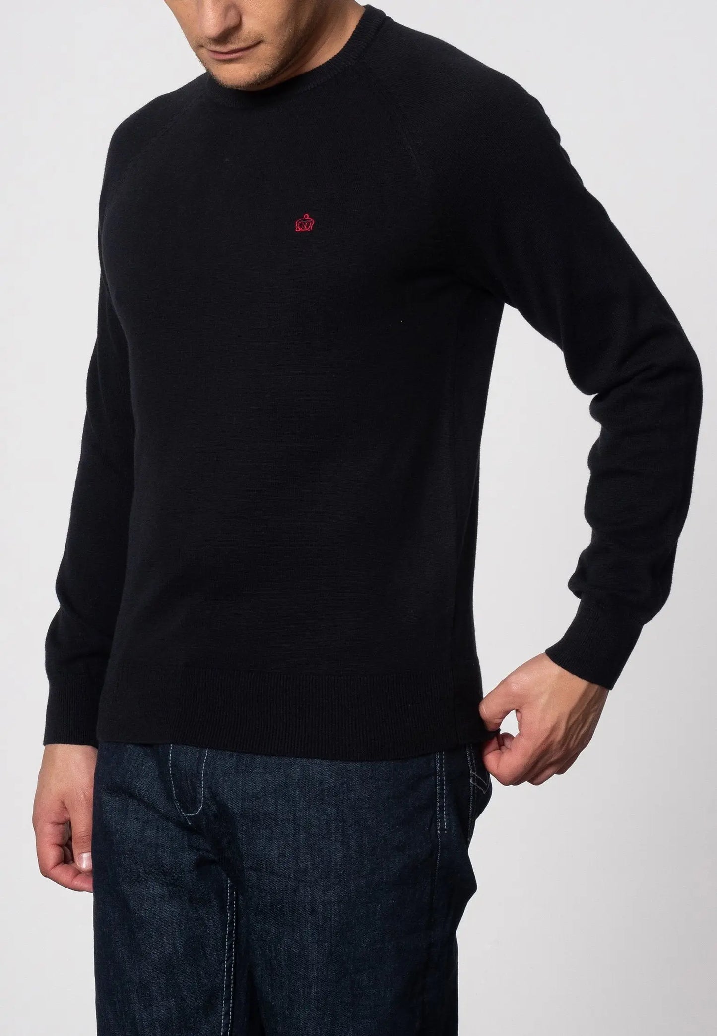 Berty Knit Jumper - Black Merc London