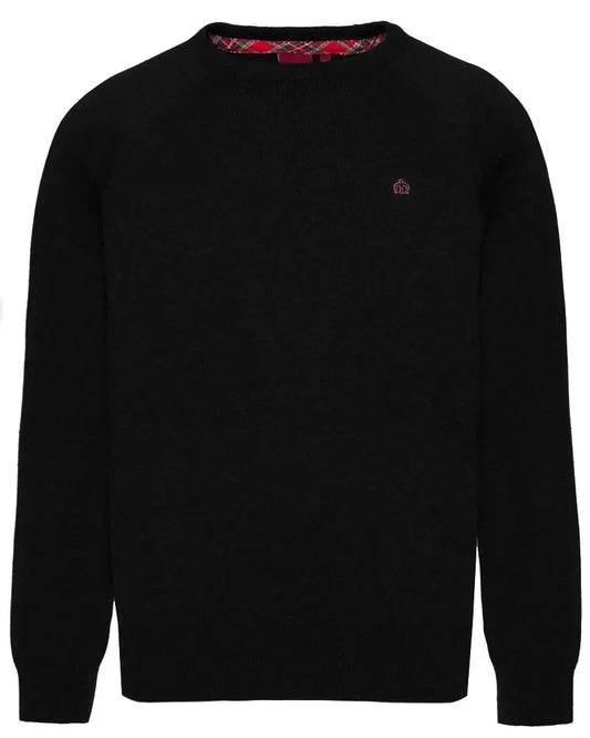 Buy Merc London Berty Knit Jumper - Black | Crew-Neck Jumperss at Woven Durham