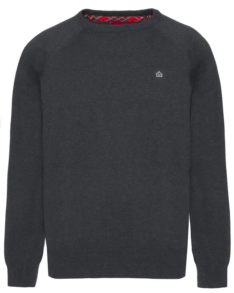 Buy Merc London Berty Knit Jumper - Grey Mineral Marl | Crew-Neck Jumperss at Woven Durham