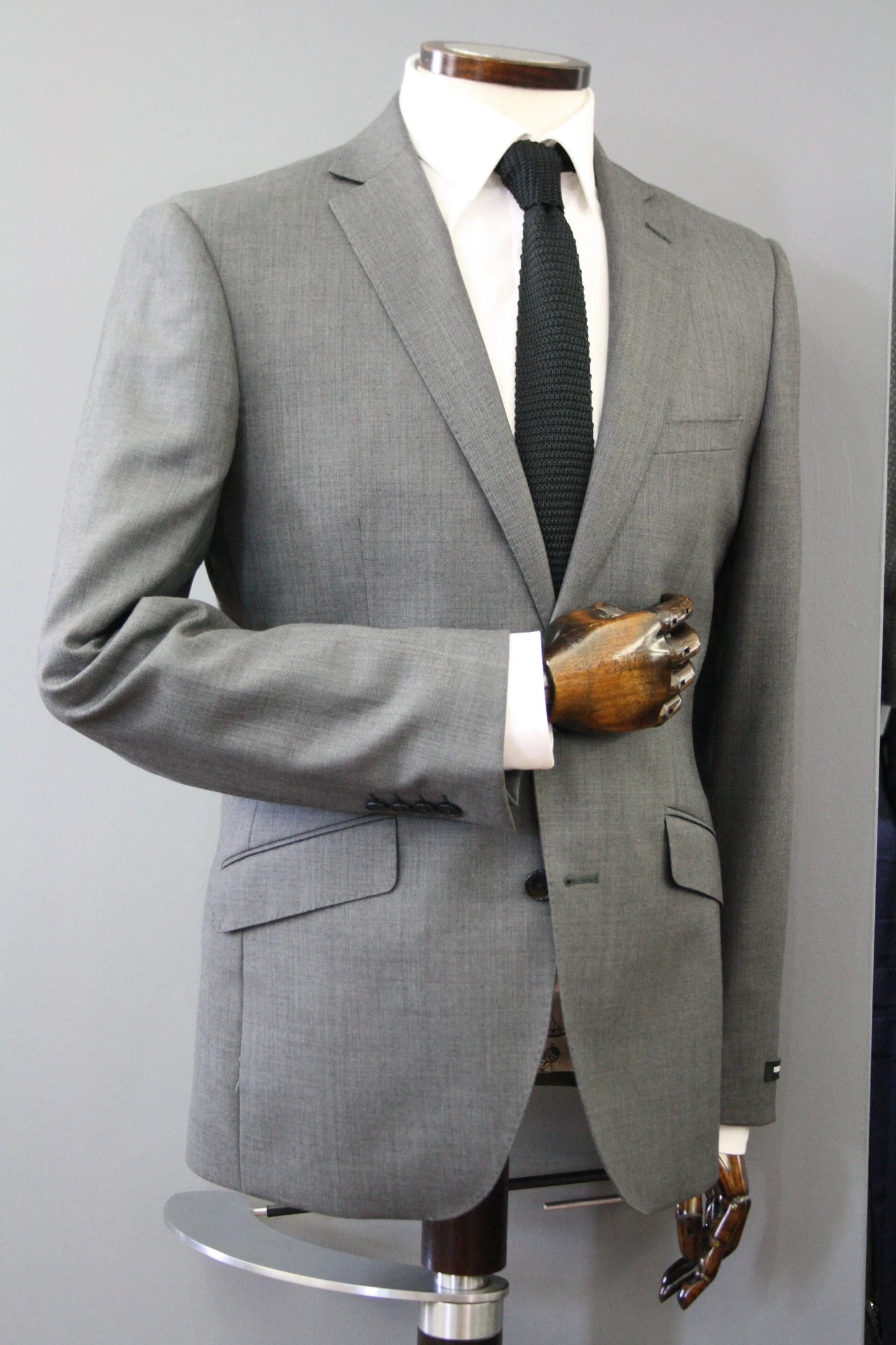 Black Knitted Silk Tie Knightsbridge Neckwear