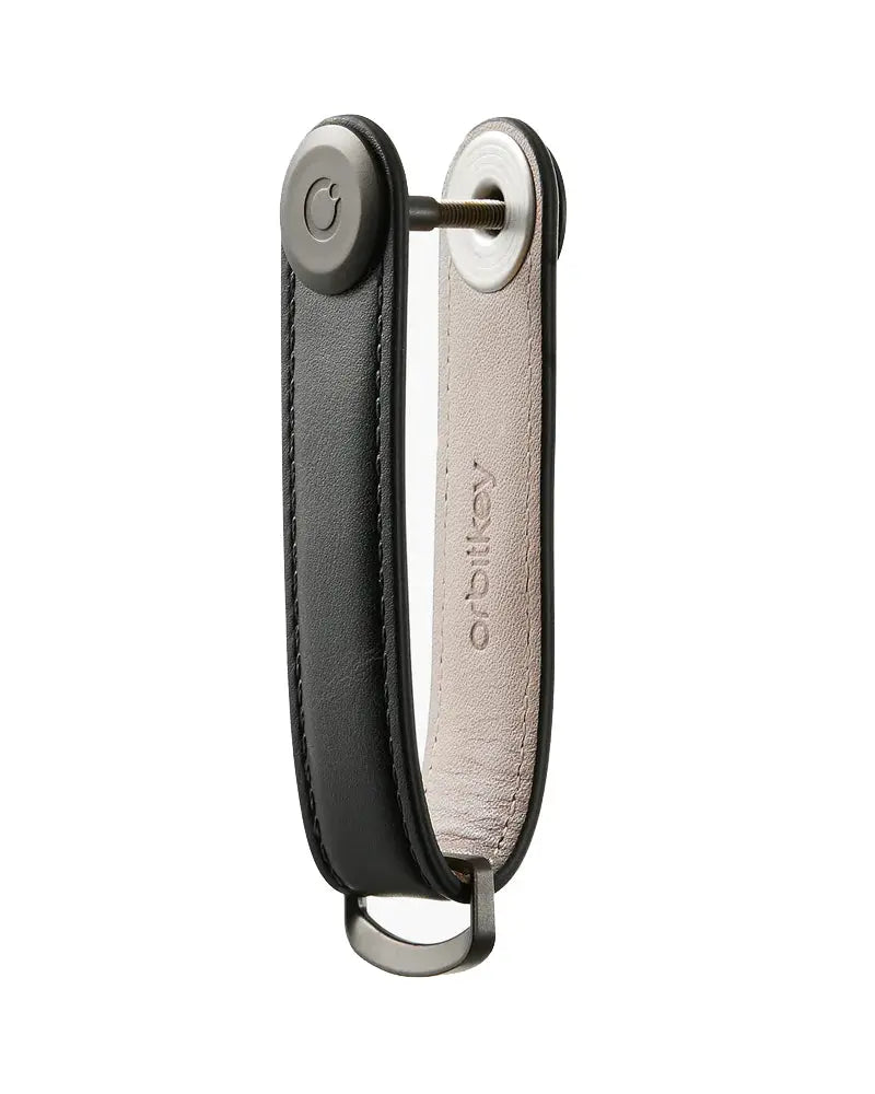 Buy Orbitkey Black Leather With Black Stitching Key Organiser | Keyringss at Woven Durham