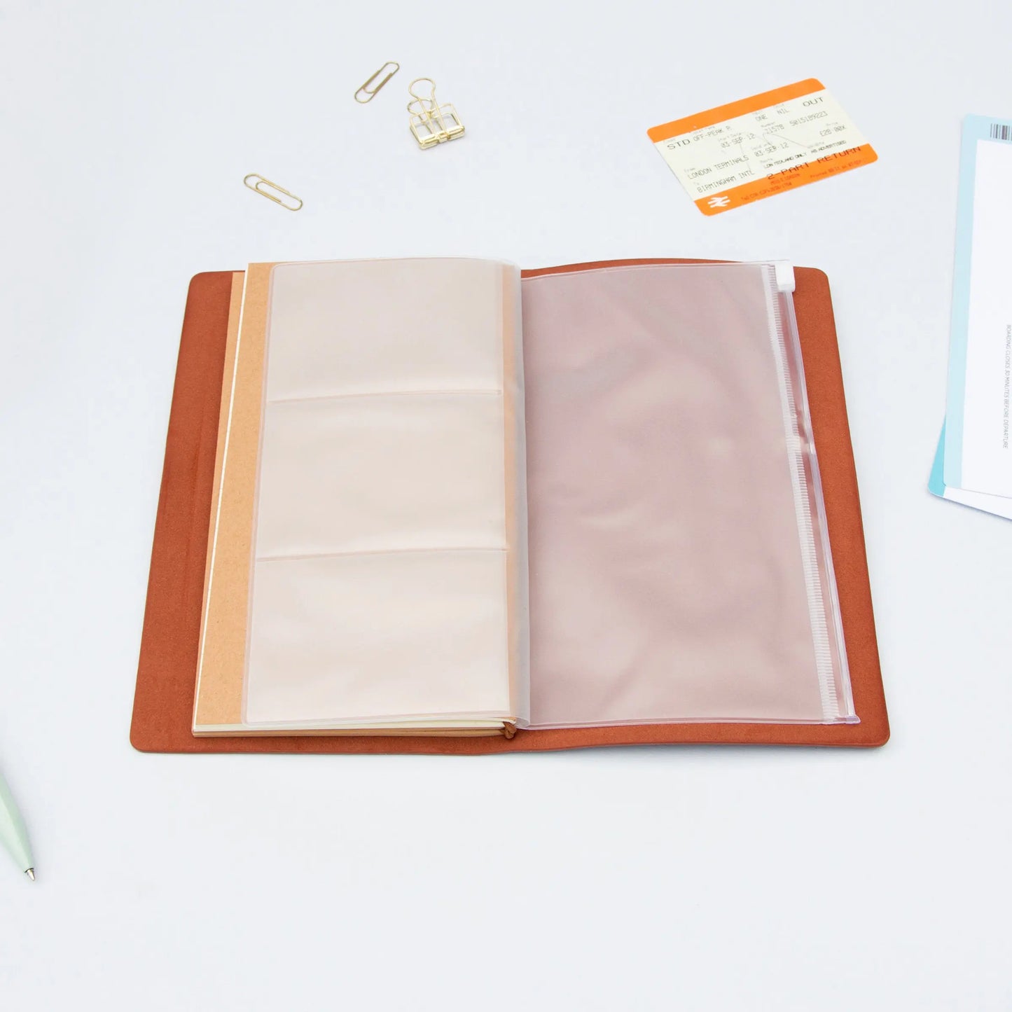 Suck UK Brown Faux Leather Travel Notebook From Woven Durham