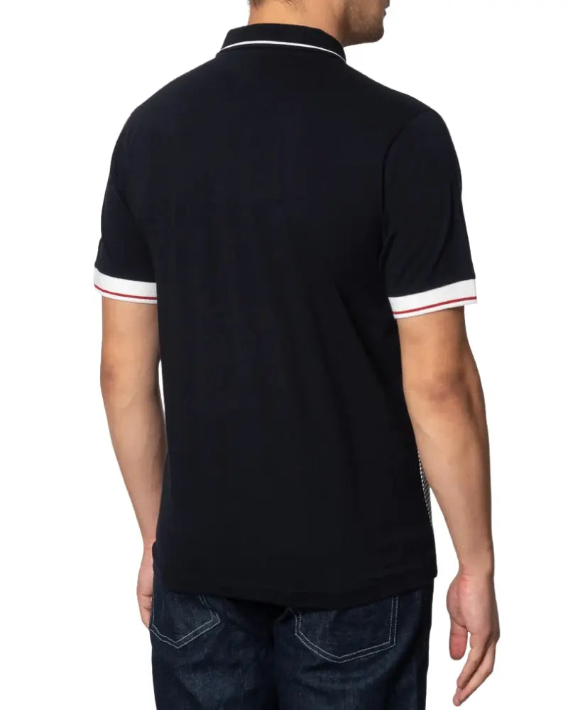 Buy Merc London Corona Houndstooth Polo Shirt - Black / White | Short-Sleeved Polo Shirtss at Woven Durham