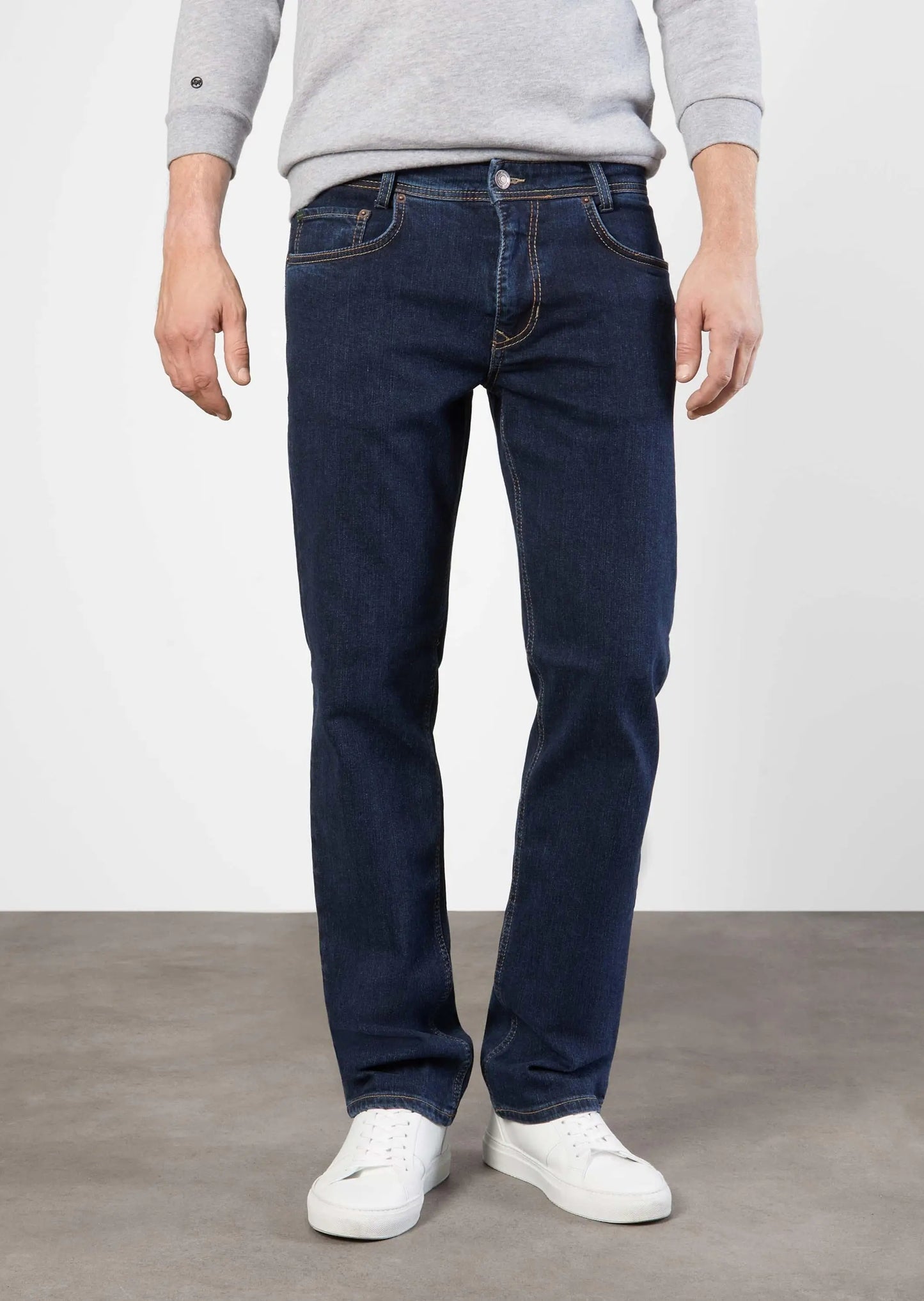 Mac Jeans Deep Blue Stonewash Arne Denim Jeans From Woven Durham