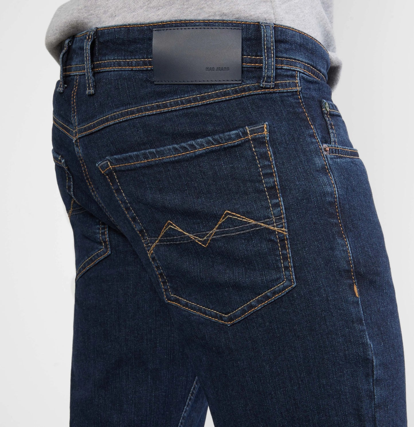Mac Jeans Deep Blue Stonewash Arne Denim Jeans From Woven Durham