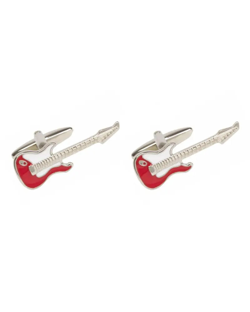 Electric Guitar Cufflinks - Red Dalaco