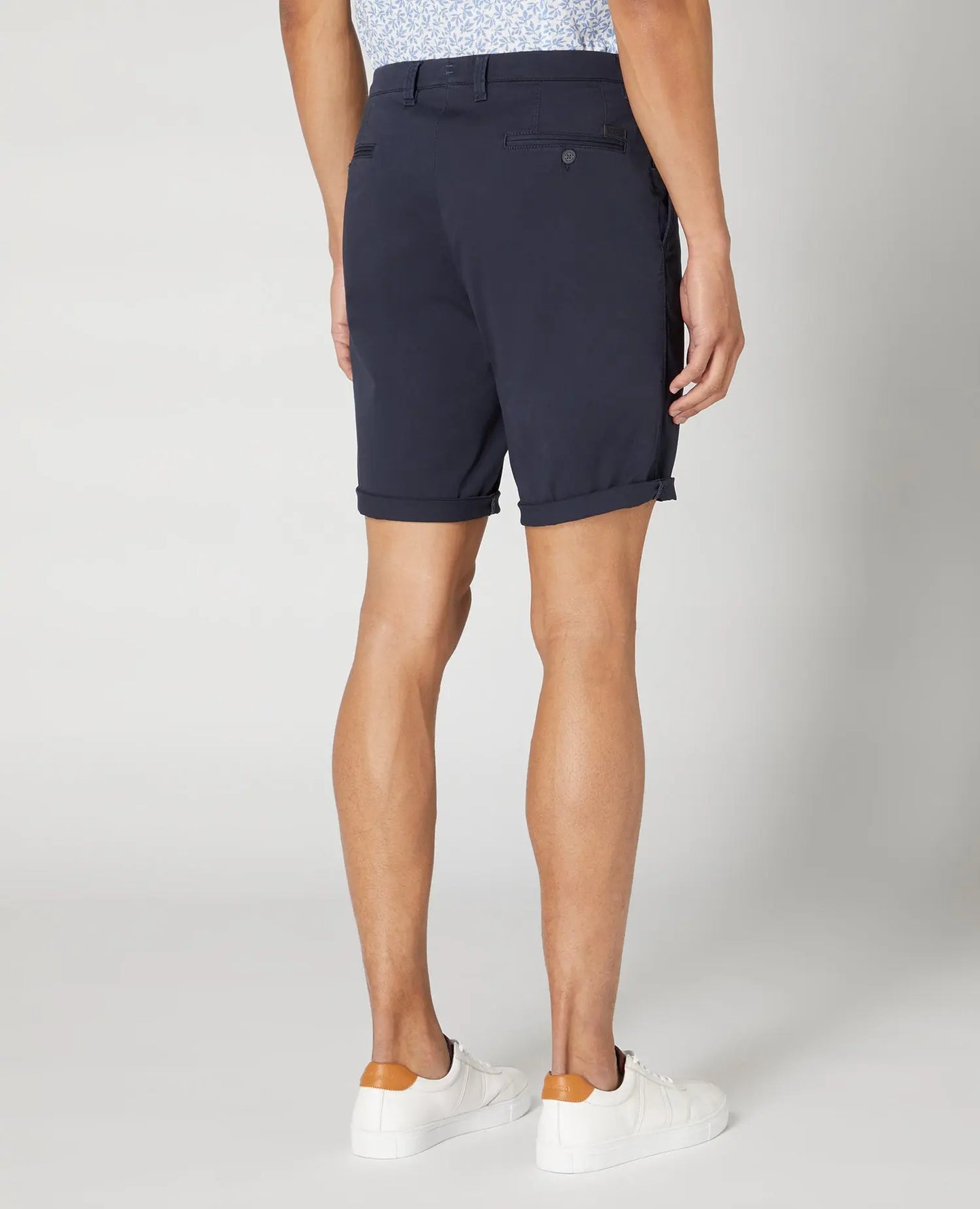Remus Uomo Emilio Chino Shorts - Navy From Woven Durham