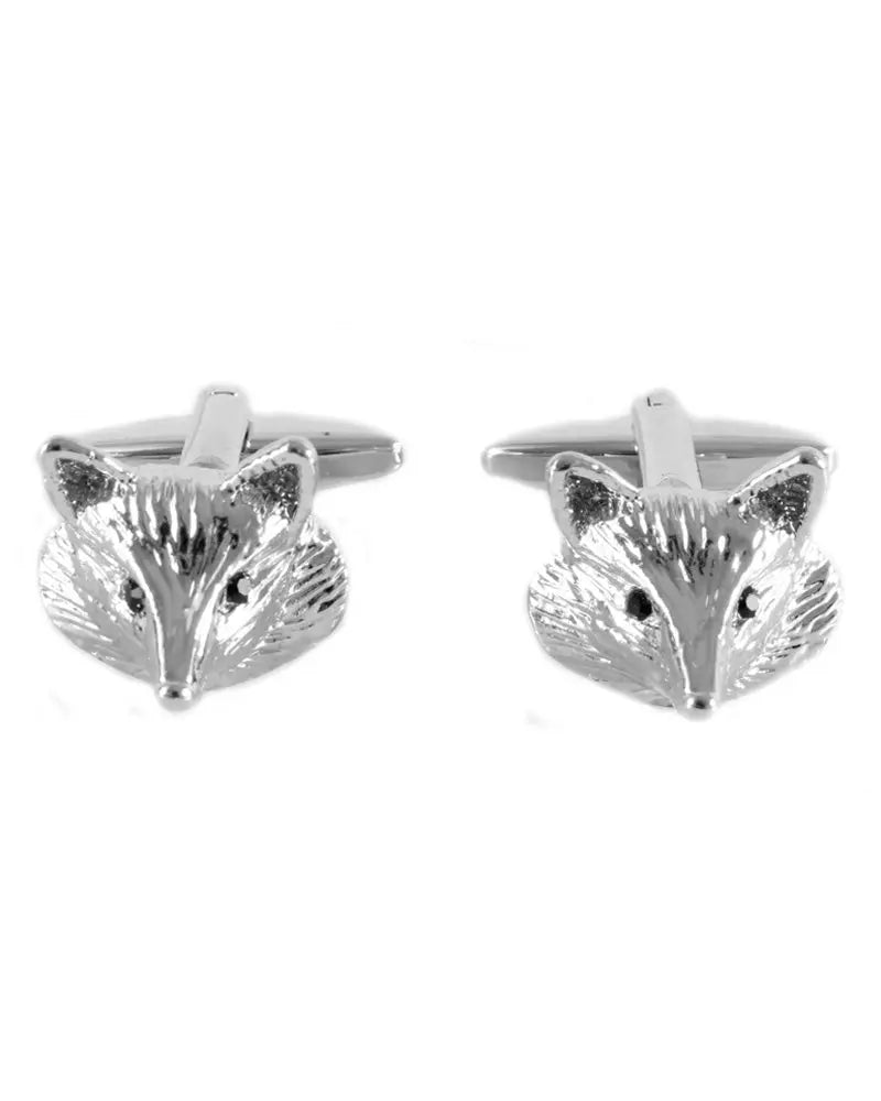 Fox Head Cufflinks - Silver Dalaco