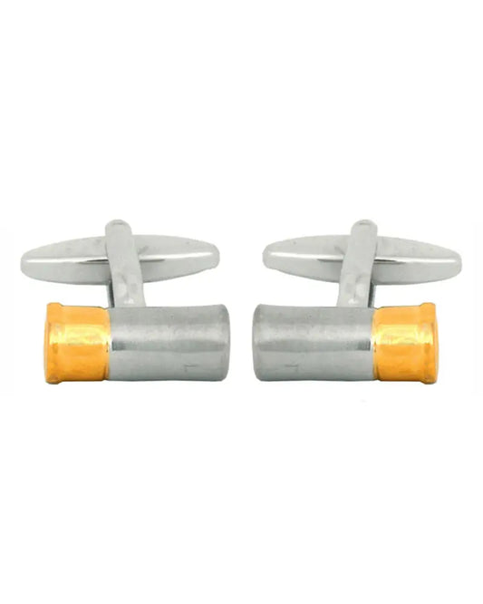 Gun Cartridge Cufflinks - Silver / Gold Dalaco