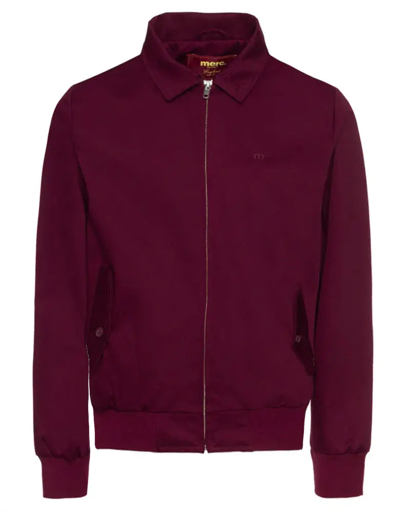 Buy Merc London Harrington Cotton Jacket - Wine | Harrington Jacketss at Woven Durham