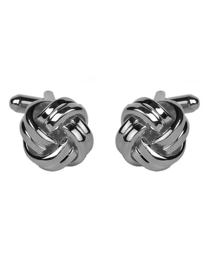Knot Cufflinks - Silver Dalaco