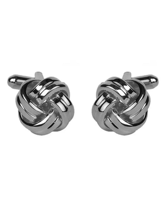 Knot Cufflinks - Silver Dalaco