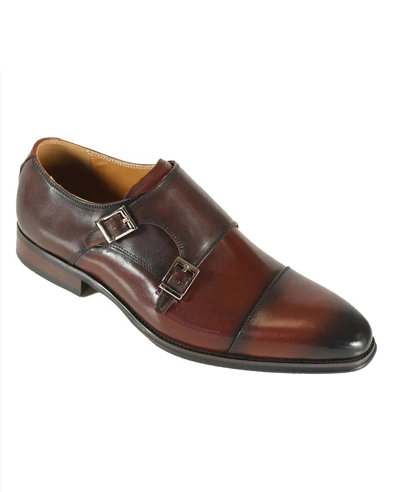 Buy Azor Lombardy Monk Shoe - Brown | Monk Shoess at Woven Durham