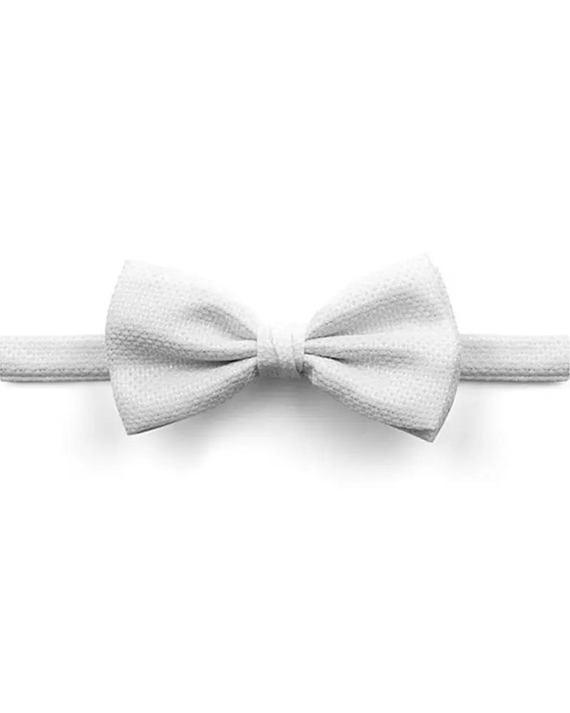Marcella Pre-Tied Bow Tie - White Knightsbridge Neckwear