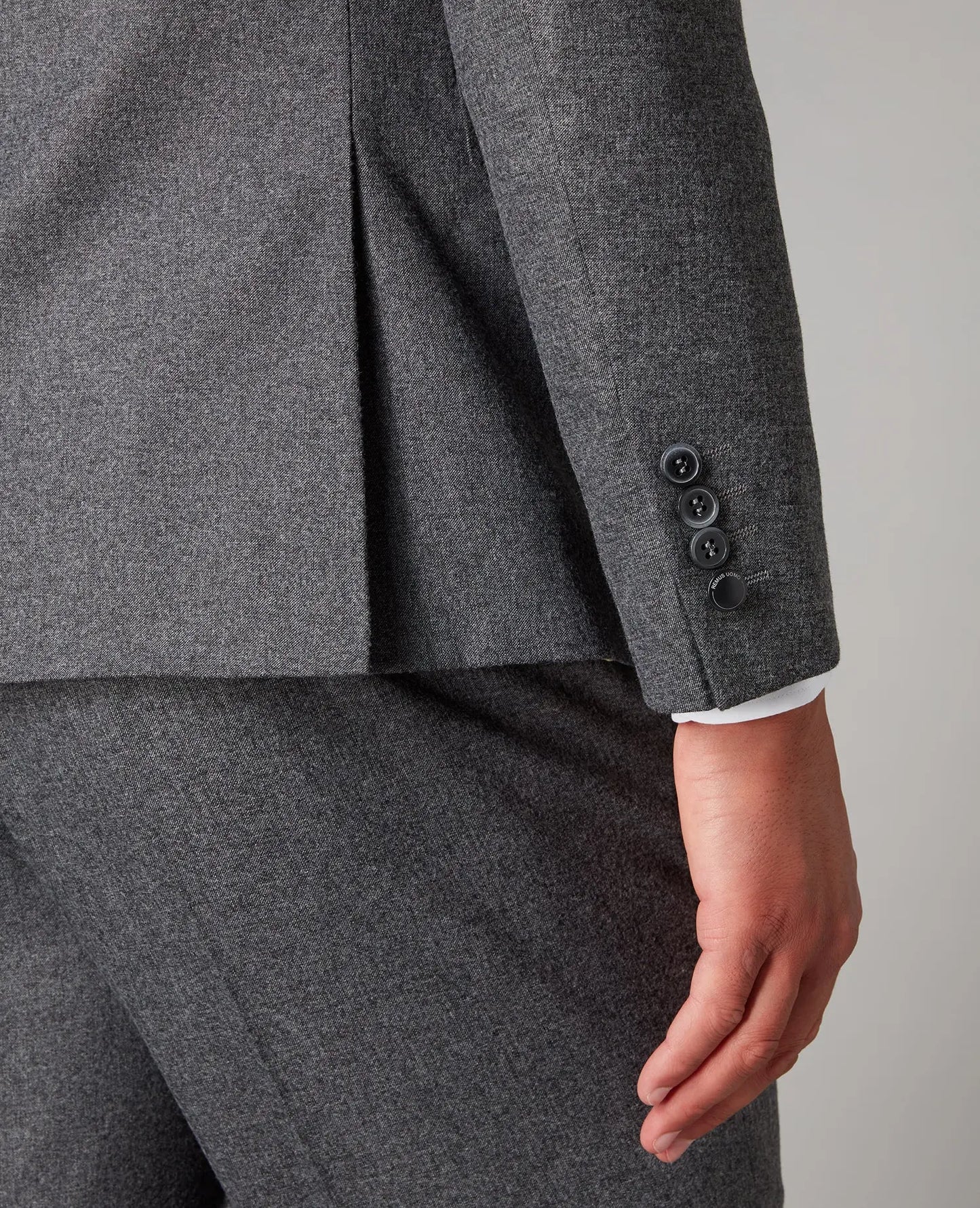 Remus Uomo Mario Charcoal Grey Textured Suit Jacket From Woven Durham