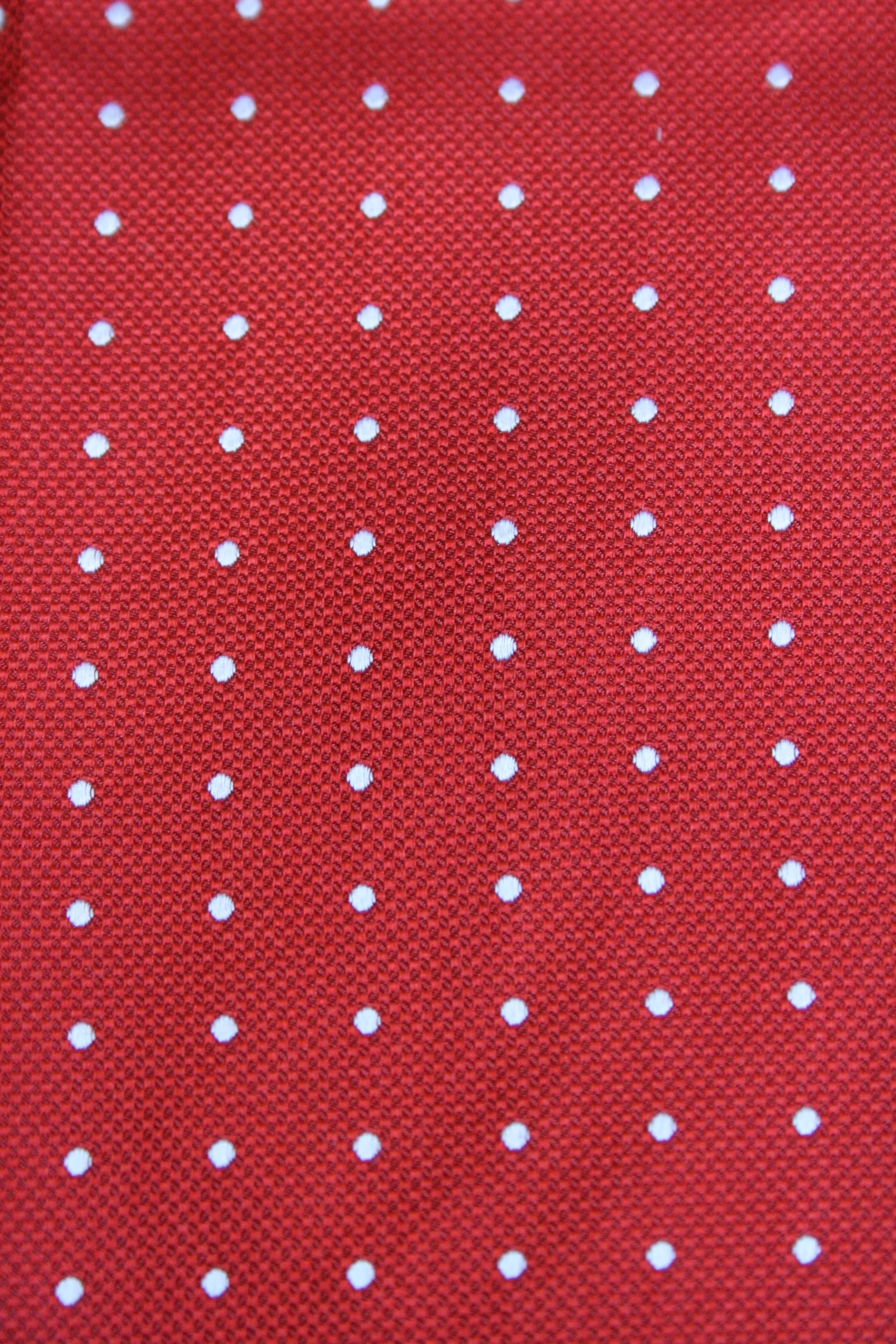 Knightsbridge Neckwear Micro Polka Dot Pre-Tied Silk Bow Tie - Red From Woven Durham