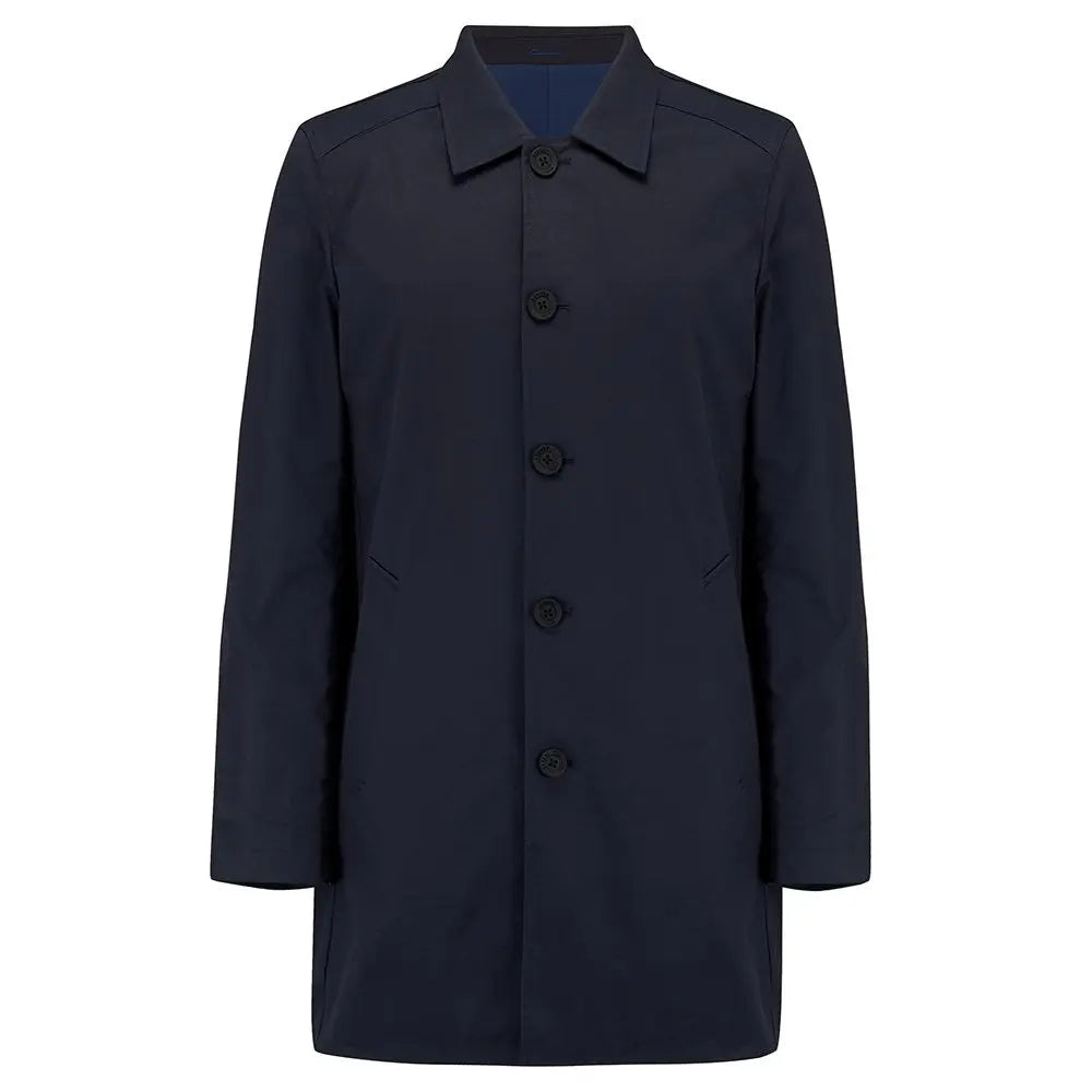 Guards London Montague Reversible Mac - Blue / Navy From Woven Durham