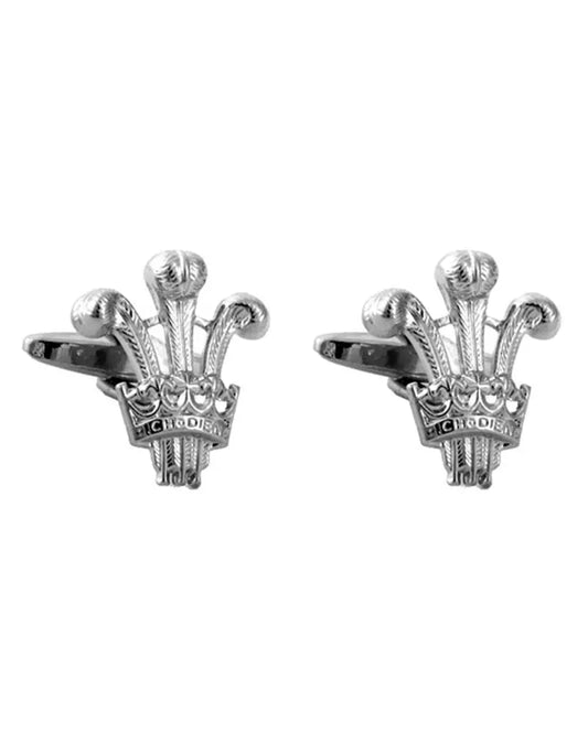 Prince of Wales Cufflinks - Silver Dalaco
