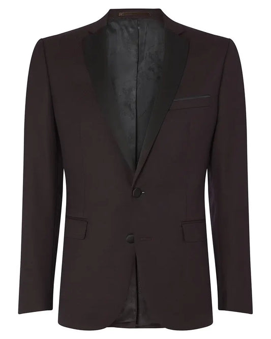 Rocco Dinner Suit Jacket - Burgundy Remus Uomo