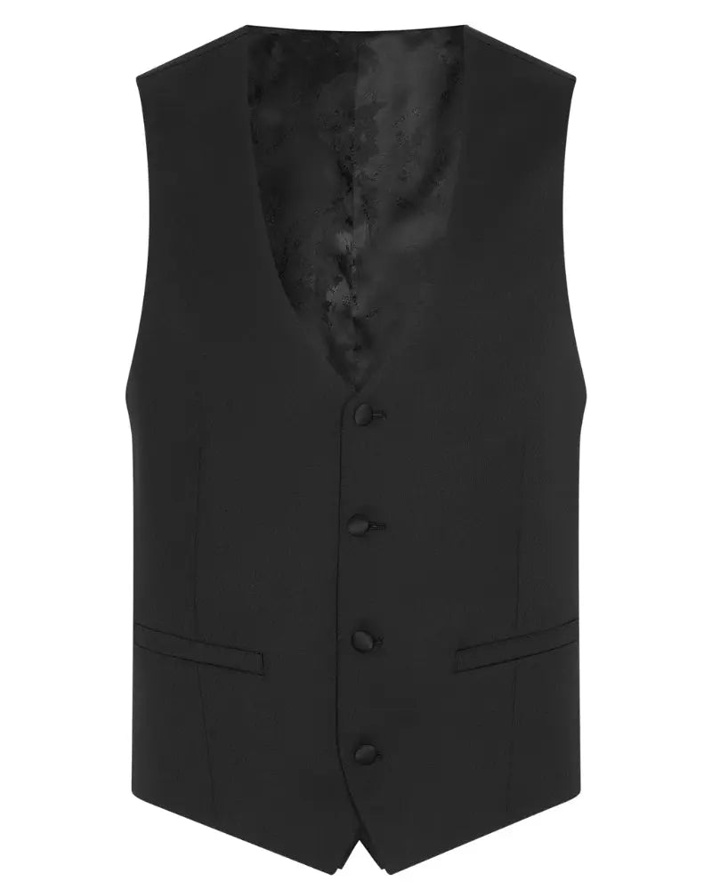 Buy Remus Uomo Rocco Dinner Suit Tuxedo Waistcoat - Black | Suit Waistcoatss at Woven Durham