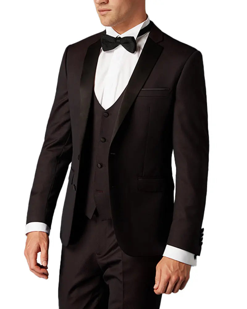 Rocco Dinner Suit Waistcoat - Burgundy Remus Uomo