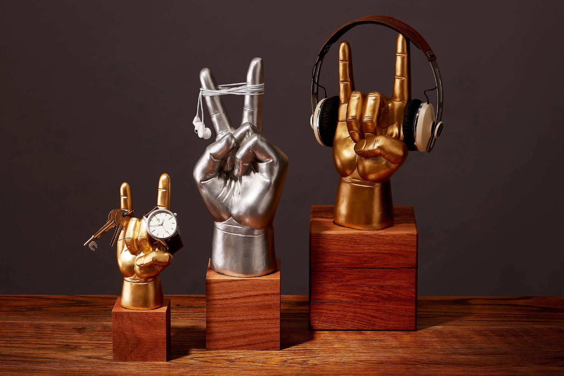 Rock On Mini Headphone Stand Iron & Glory