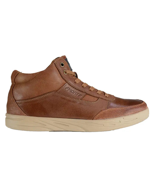 Rocky Tan Chunky Sole Leather Boots Front