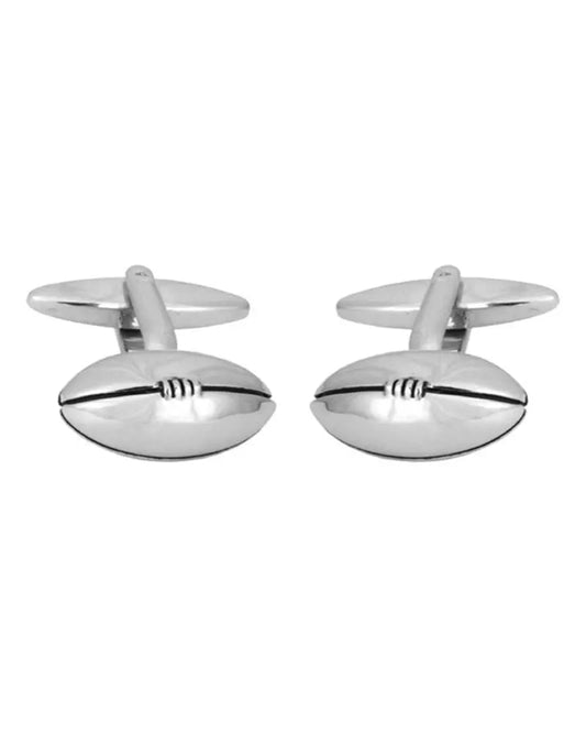 Rugby Cufflinks - Silver Dalaco