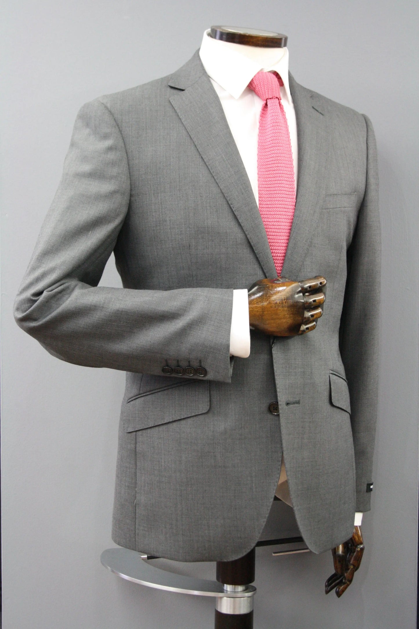 Salmon Pink Knitted Silk Tie Knightsbridge Neckwear