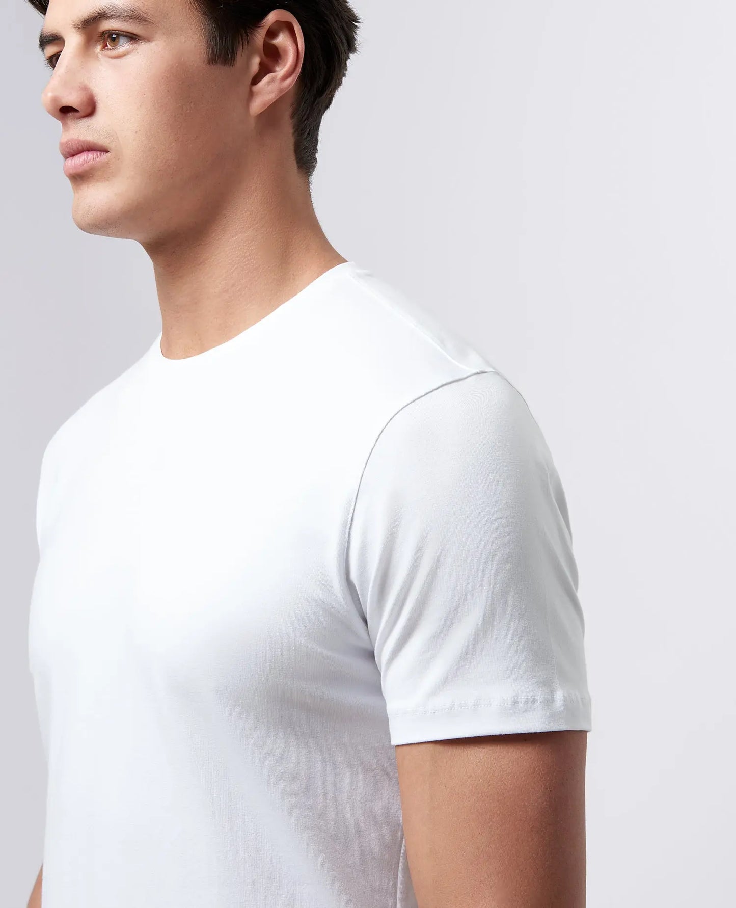 Remus Uomo White Crew-Neck T-Shirt From Woven Durham