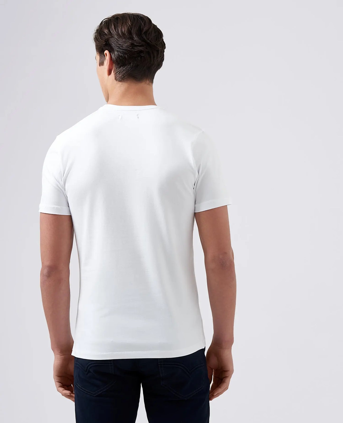 Remus Uomo White Crew-Neck T-Shirt From Woven Durham