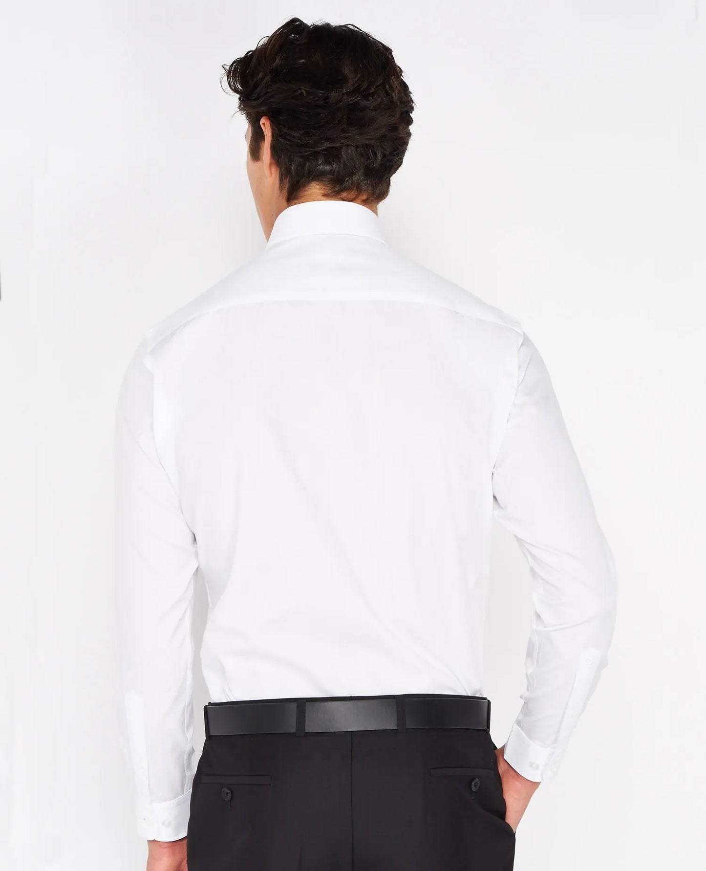 Remus Uomo White Tapered Fit Shirt From Woven Durham