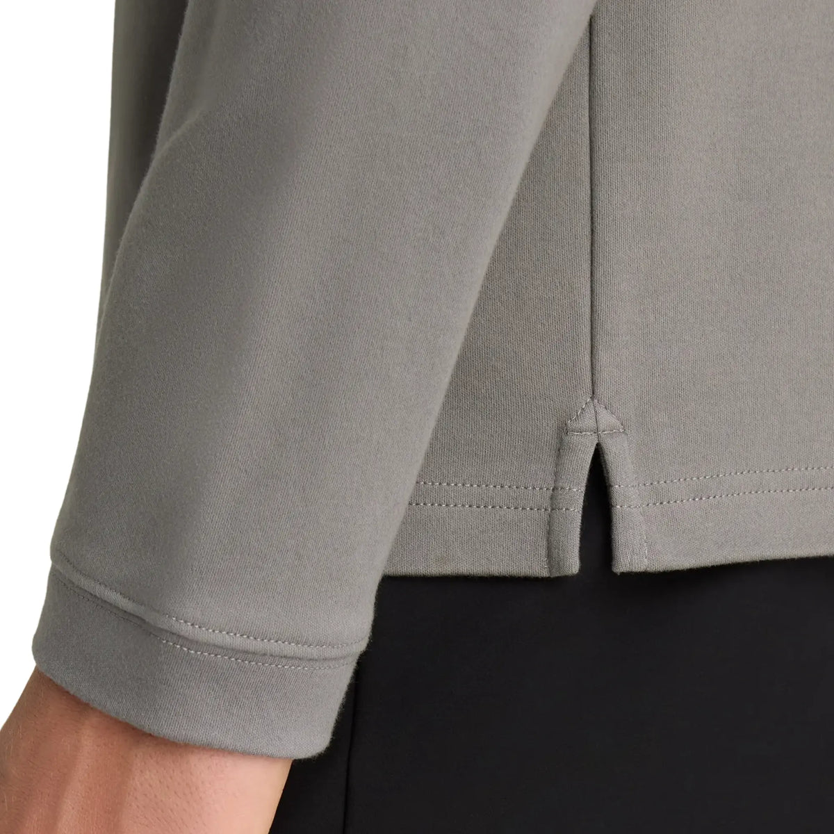 Buy Remus Uomo 3 Button Grey Long Sleeve Polo | Crew-Neck Jumperss at Woven Durham
