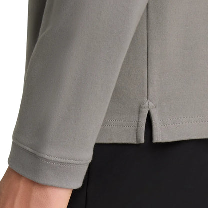 Buy Remus Uomo 3 Button Grey Long Sleeve Polo | Crew-Neck Jumperss at Woven Durham