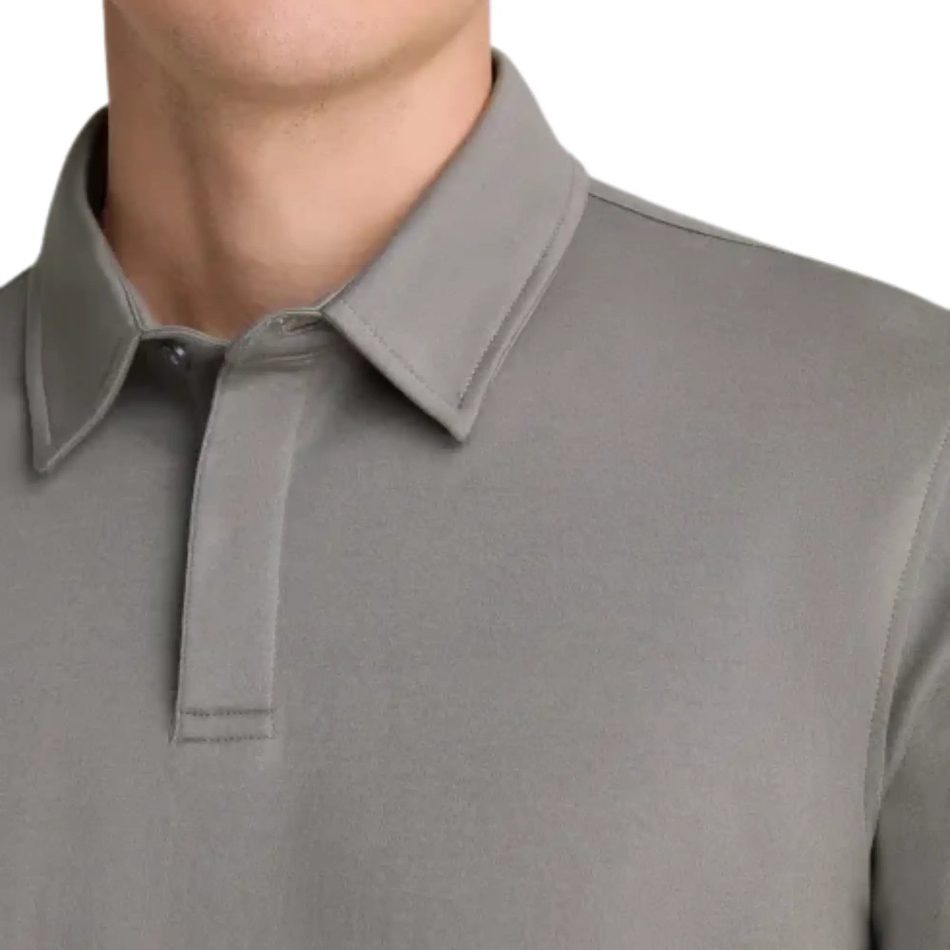 Buy Remus Uomo 3 Button Grey Long Sleeve Polo | Crew-Neck Jumperss at Woven Durham