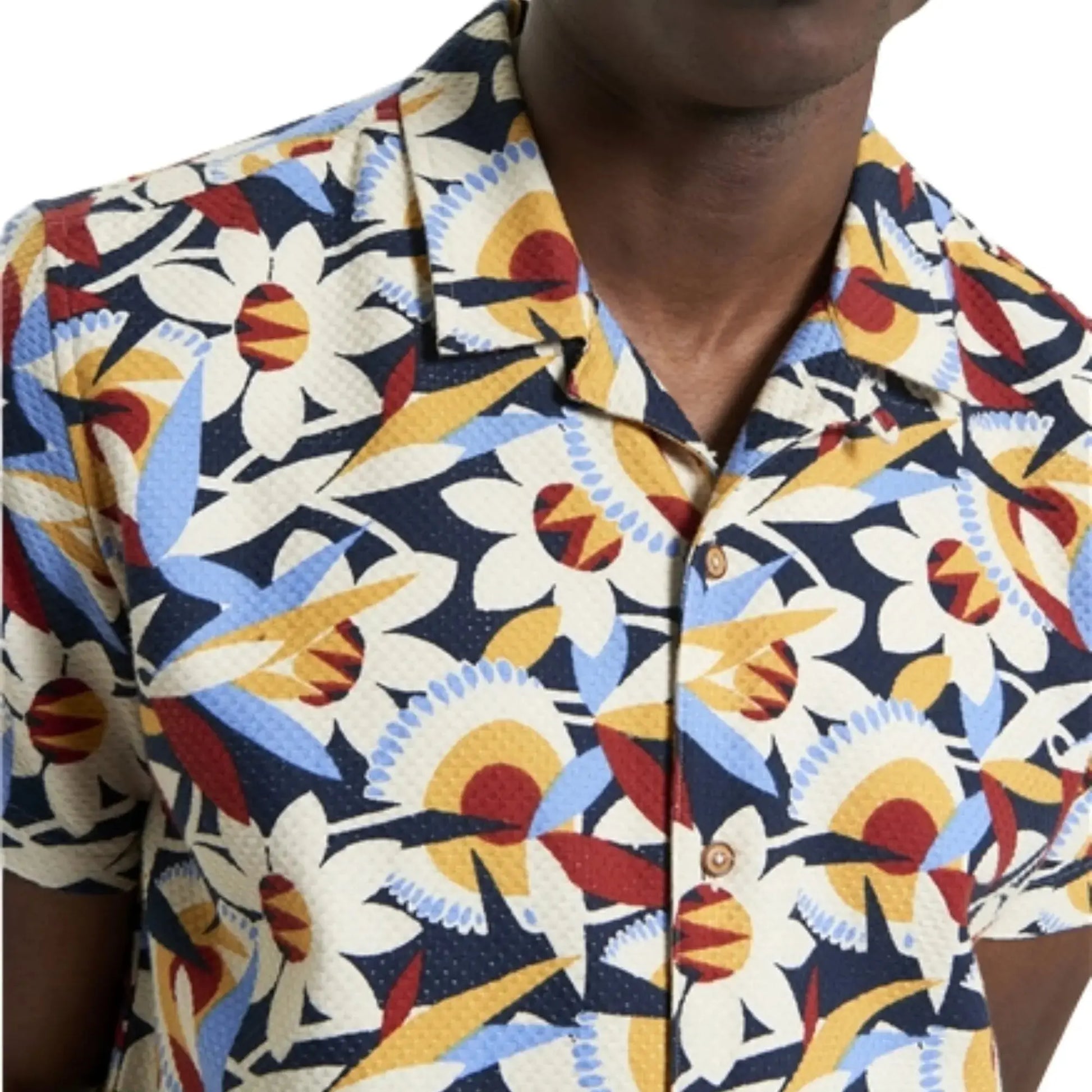 Buy Ben Sherman Abstract Short Sleeve Shirt - Multi | Short-Sleeved Shirtss at Woven Durham
