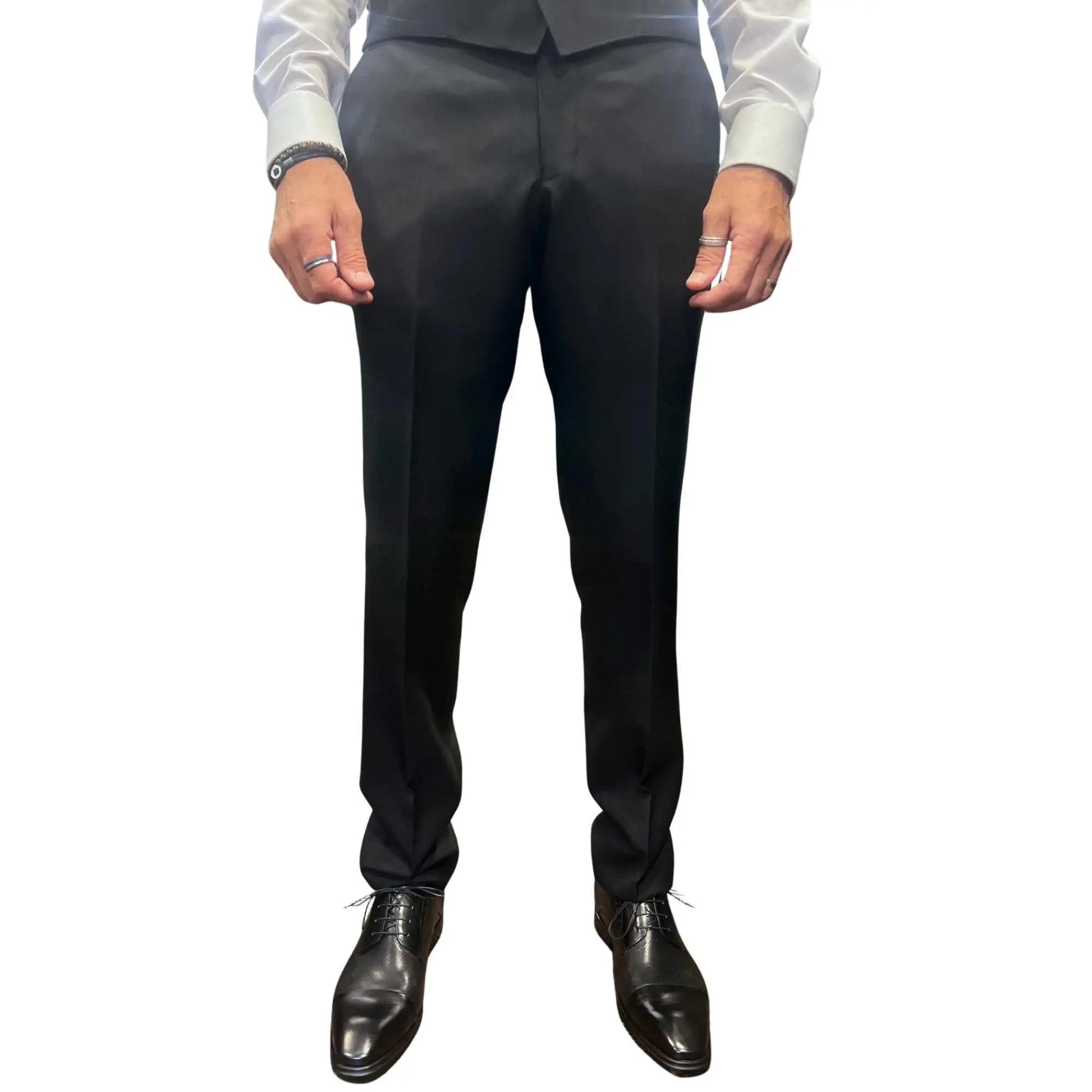 Buy Woven Durham Alfred Brown Wool 3-Piece Suit - Black | Suitss at Woven Durham