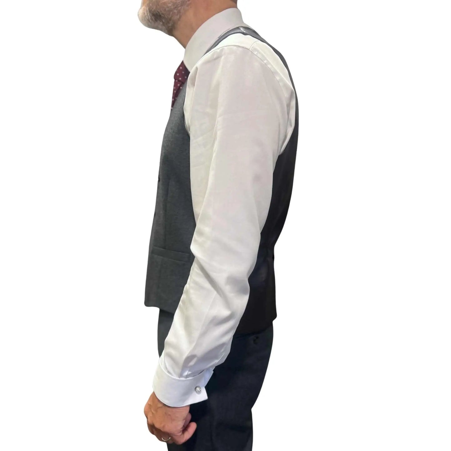 Buy Woven Durham Alfred Brown Wool 3-Piece Suit - Charcoal | Suitss at Woven Durham