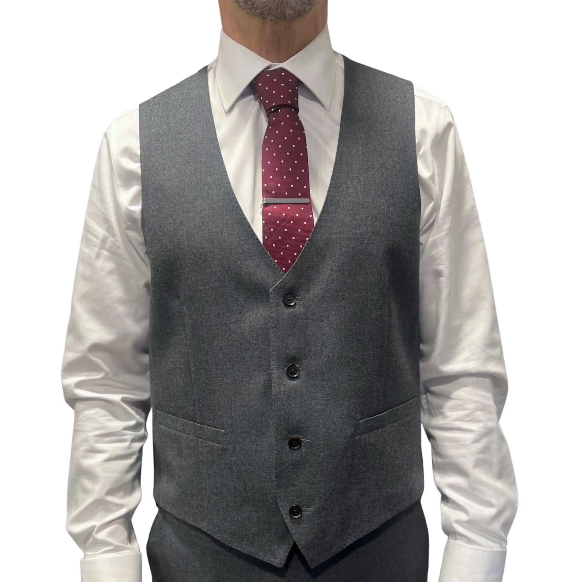Buy Woven Durham Alfred Brown Wool 3-Piece Suit - Charcoal | Suitss at Woven Durham