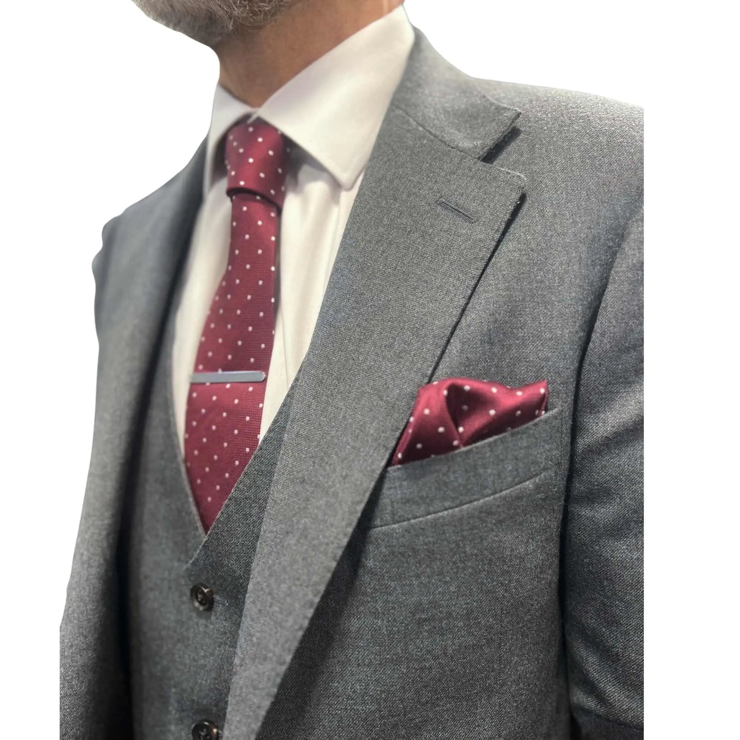 Buy Woven Durham Alfred Brown Wool 3-Piece Suit - Charcoal | Suitss at Woven Durham
