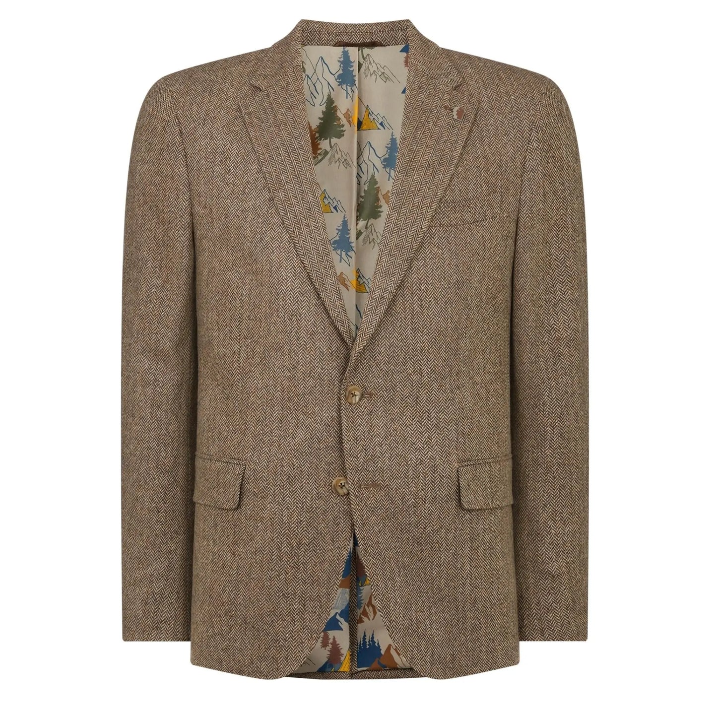 Buy Remus Uomo Angelo Herringbone Blazer - Tan | Blazerss at Woven Durham