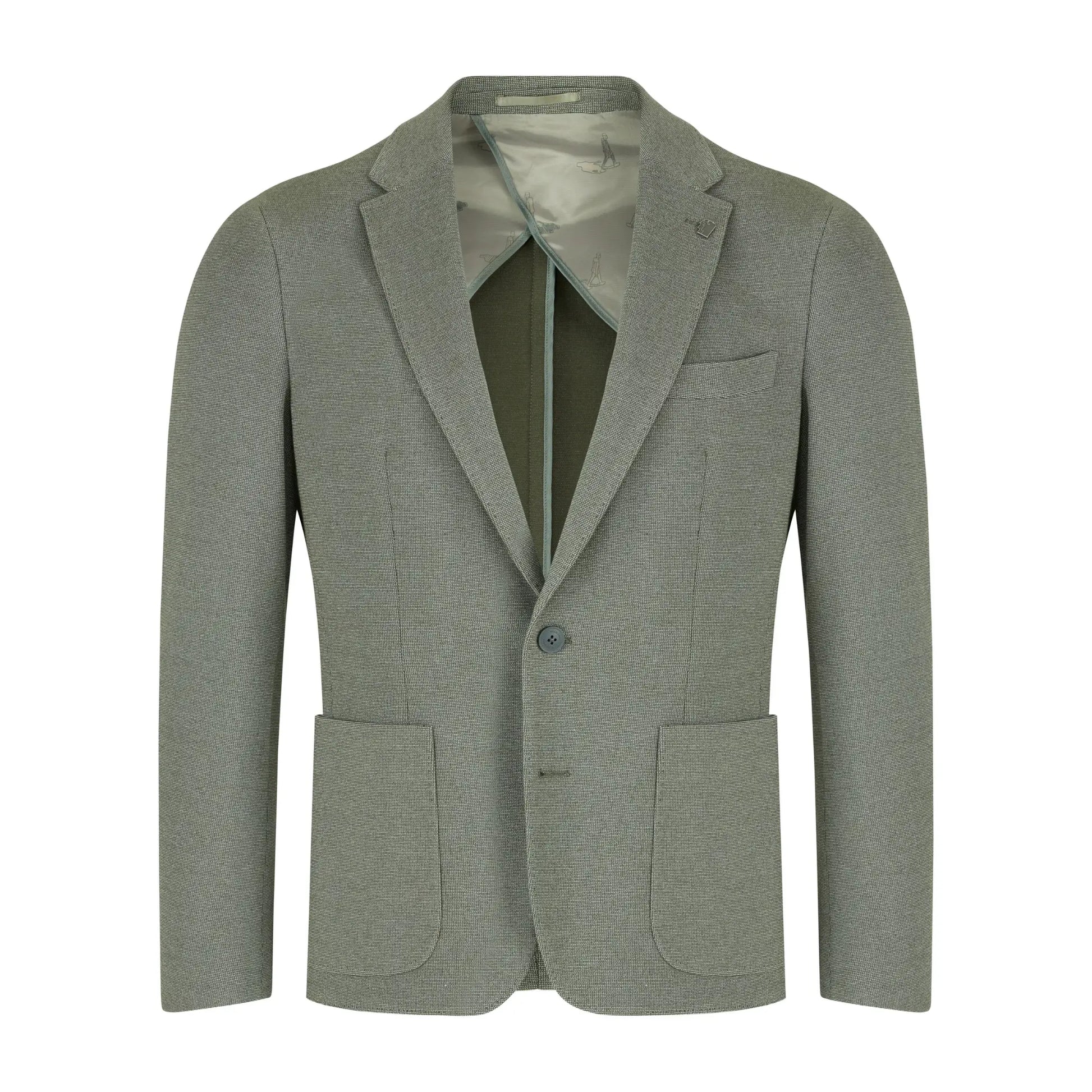 Buy Remus Uomo Antoni Patch Pocket Blazer - Green | Blazerss at Woven Durham