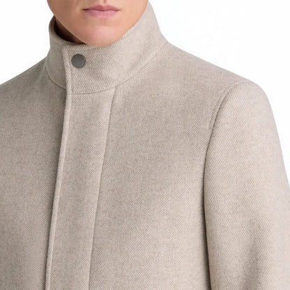 Buy Remus Uomo Beige Jacob Tailored Overcoat | Coatss at Woven Durham