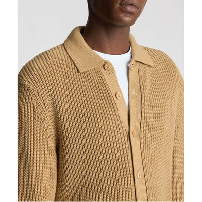 Buy Remus Uomo Beige Long-Sleeved Buttoned Cardigan | Cardiganss at Woven Durham